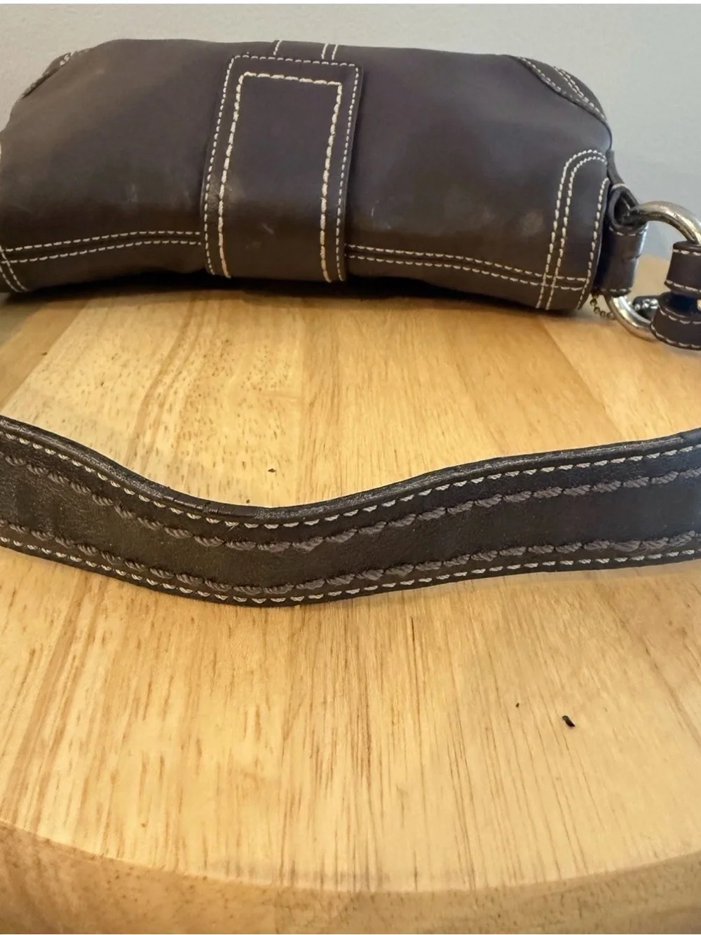 Vintage Coach Brown Soho Hobo Shoulder Bag Purse & Wallet Y2K Buckle 10316 - Picture 7 of 16
